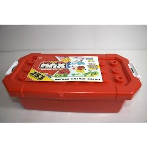 ZURU MAX 253 Piece Building Block Set Storage Case Red MAX Ideas Kids Toy